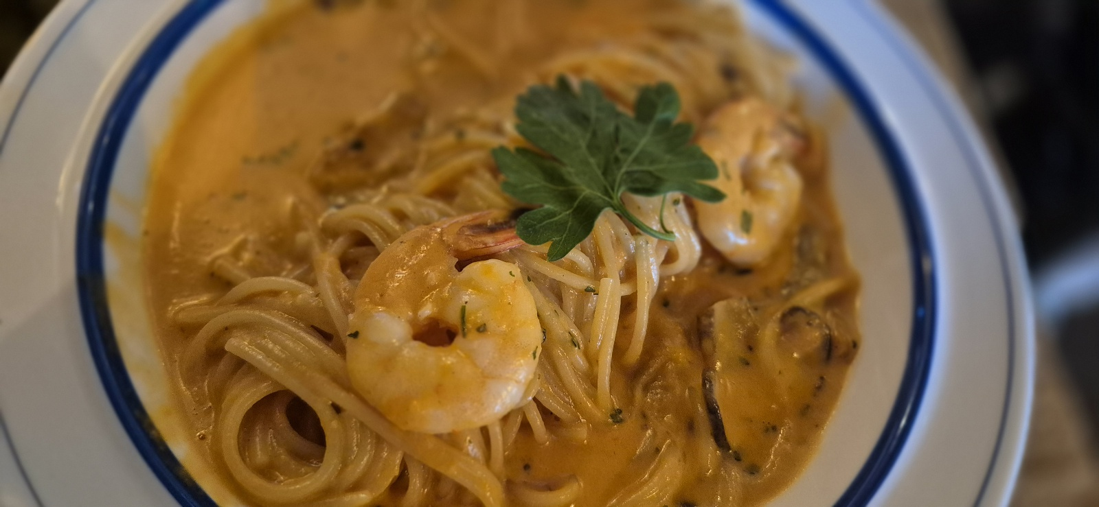 쉬림프 로제 파스타