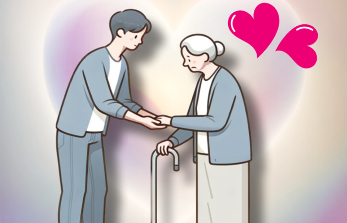 할머니를-도와주는-청년