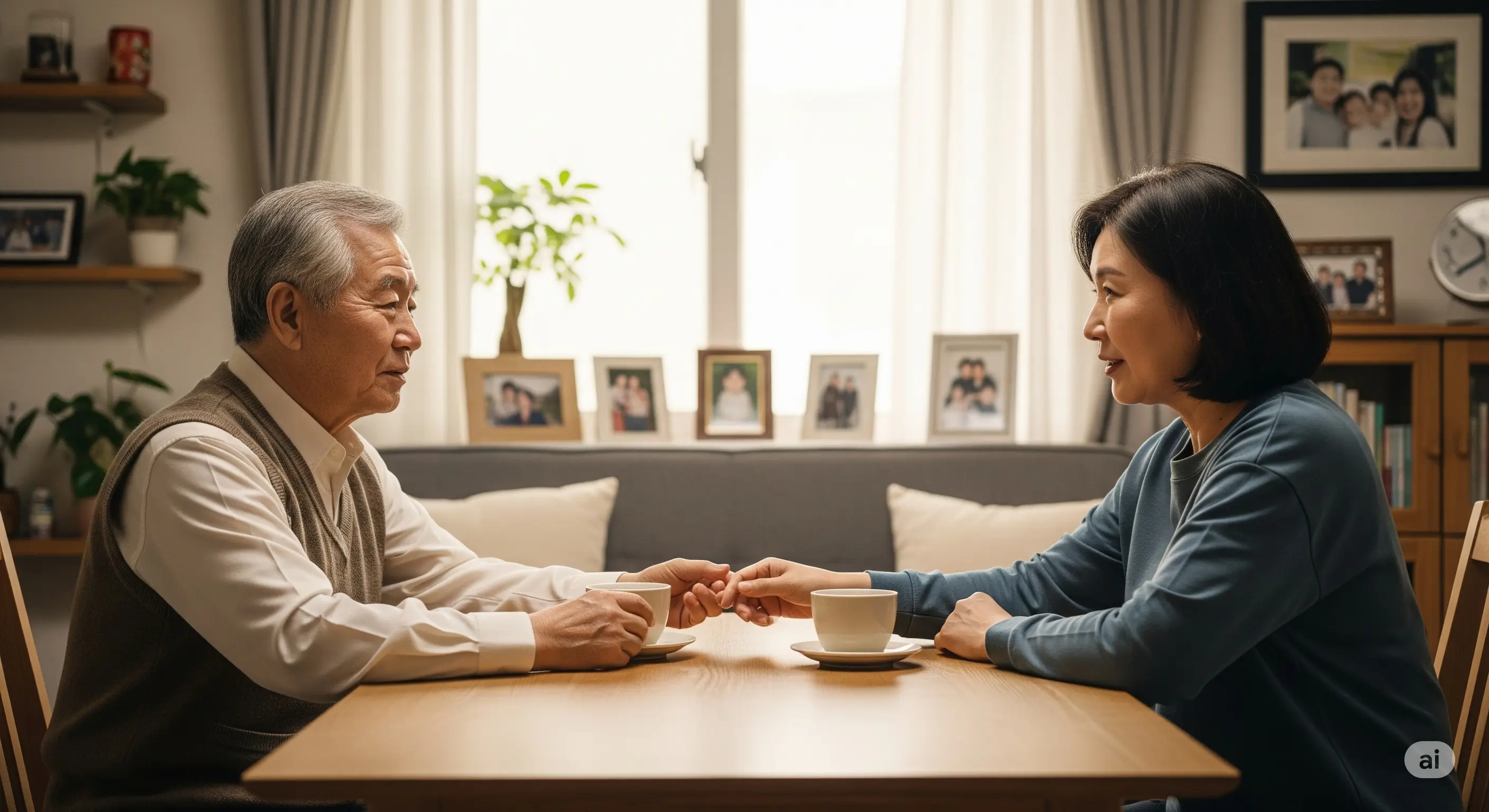 아보하, 60대 자녀와 소통을 실천하는 대화 장면