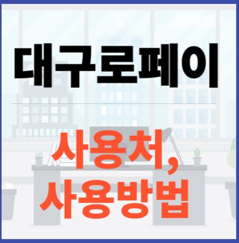 대구로페이사용처사용방법