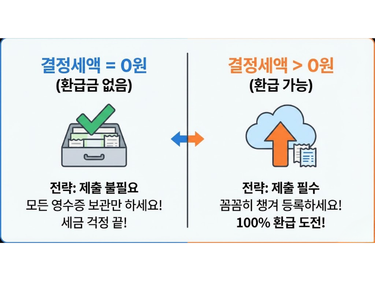 "결정세액이 이미 0원인데, 서류 더 챙겨야 하나요?"