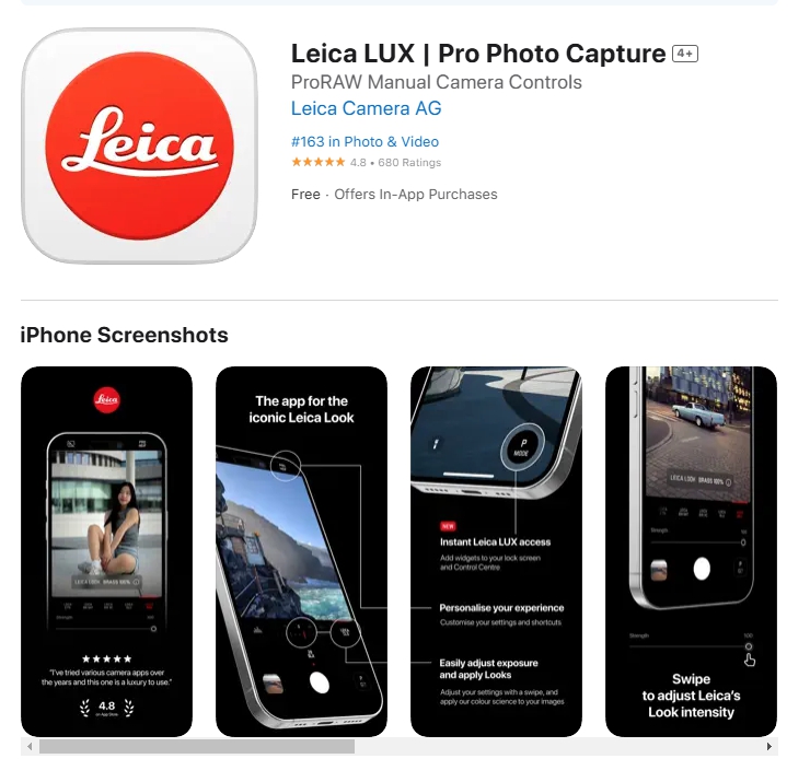 라이카 럭스 그립