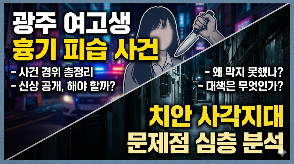 광주 여고생 흉기 피습 참변: 사건의 전말과 사회적 안전망의 한계 분석