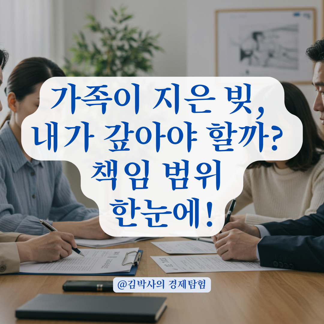 이혼한 배우자 빚으로 재산 압류? 가족 간 채무 책임 범위 총정리