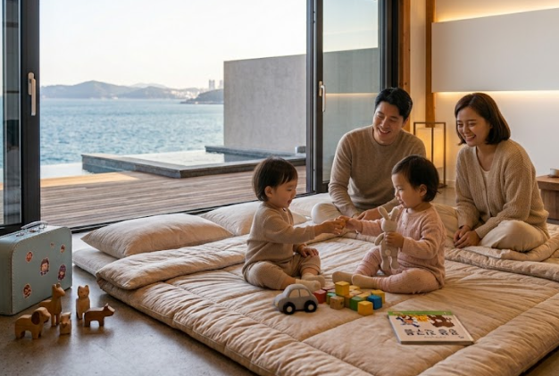 쌍둥이 첫 호캉스 고르기