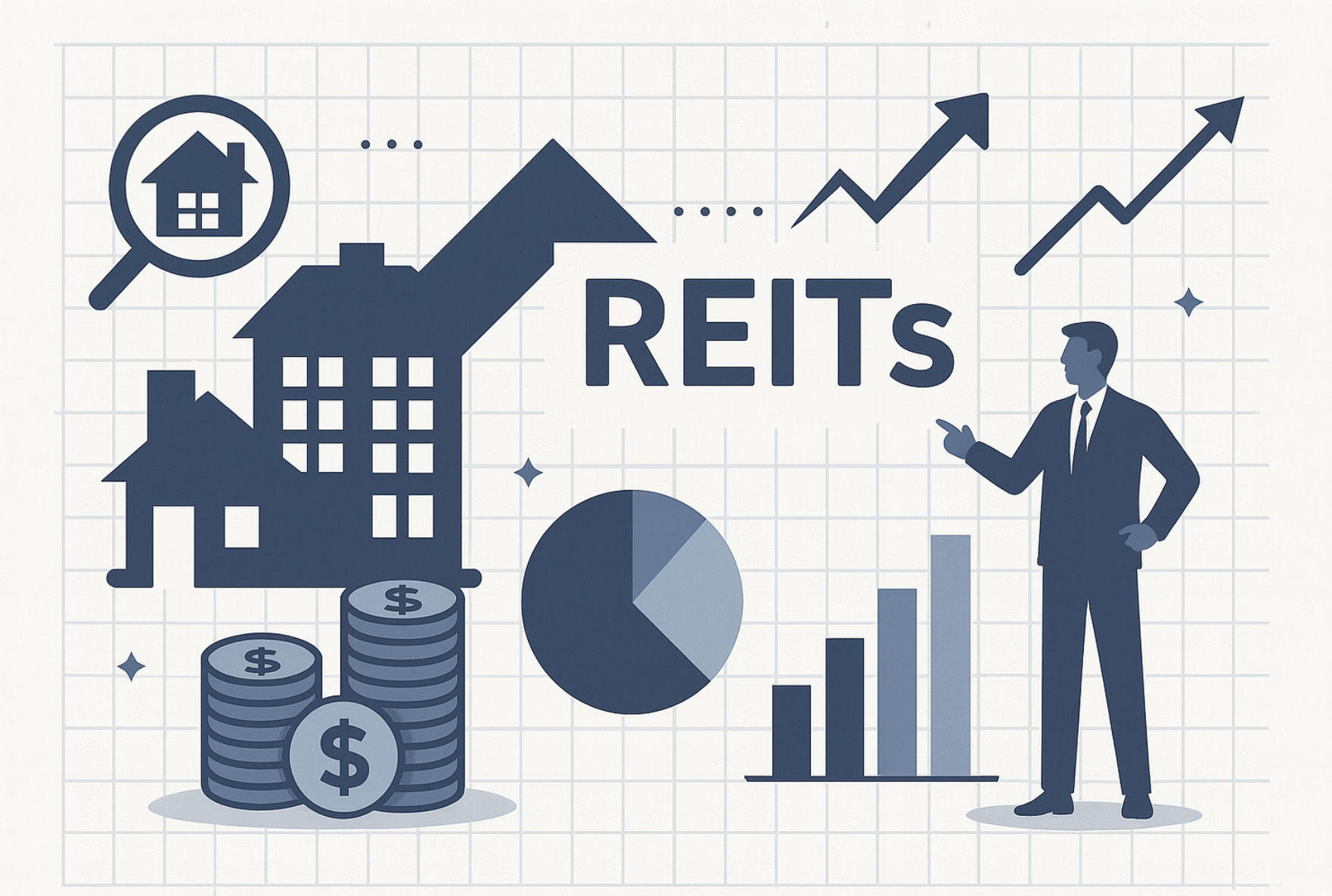 리츠의 개념을 그래프와 차트로 이미지화
