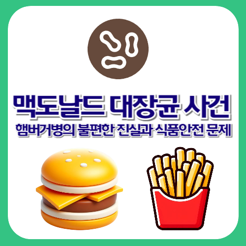 맥도날드 대장균 사건 햄버거병의 불편한 진실과 식품안전 문제