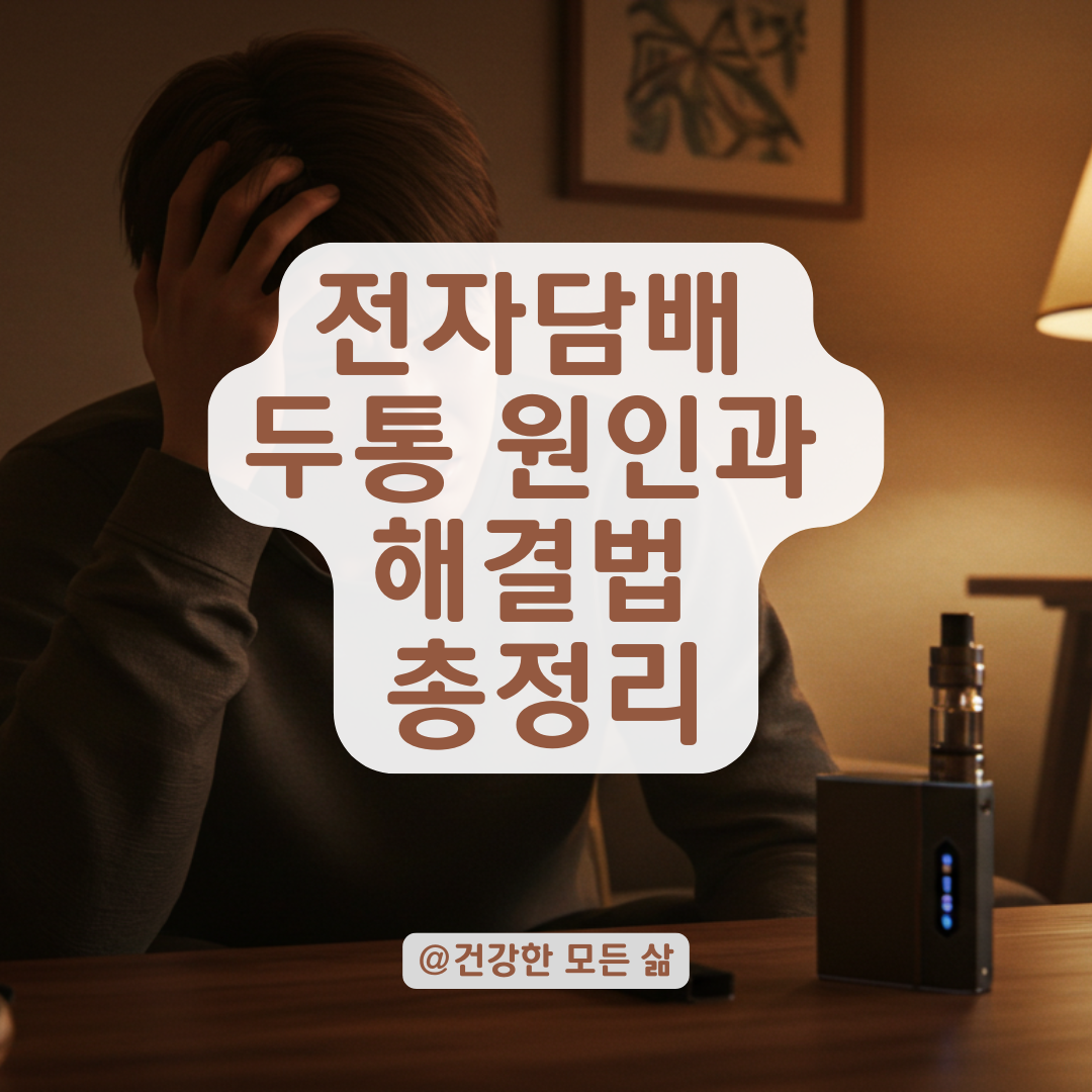 전담 피우면 머리 아픈 이유, 니코틴·첨가물 영향부터 해결법까지 알아보기.