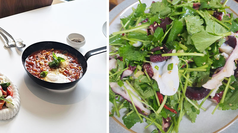 에그인헬, 문어참나물무침 사진