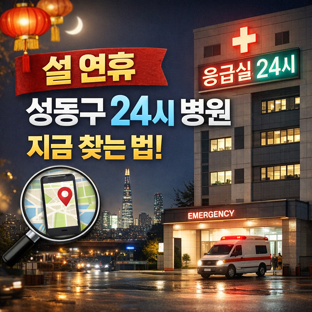 설 연휴 서울 성동구 24시 문 여는 병원 지금 바로 찾는 방법