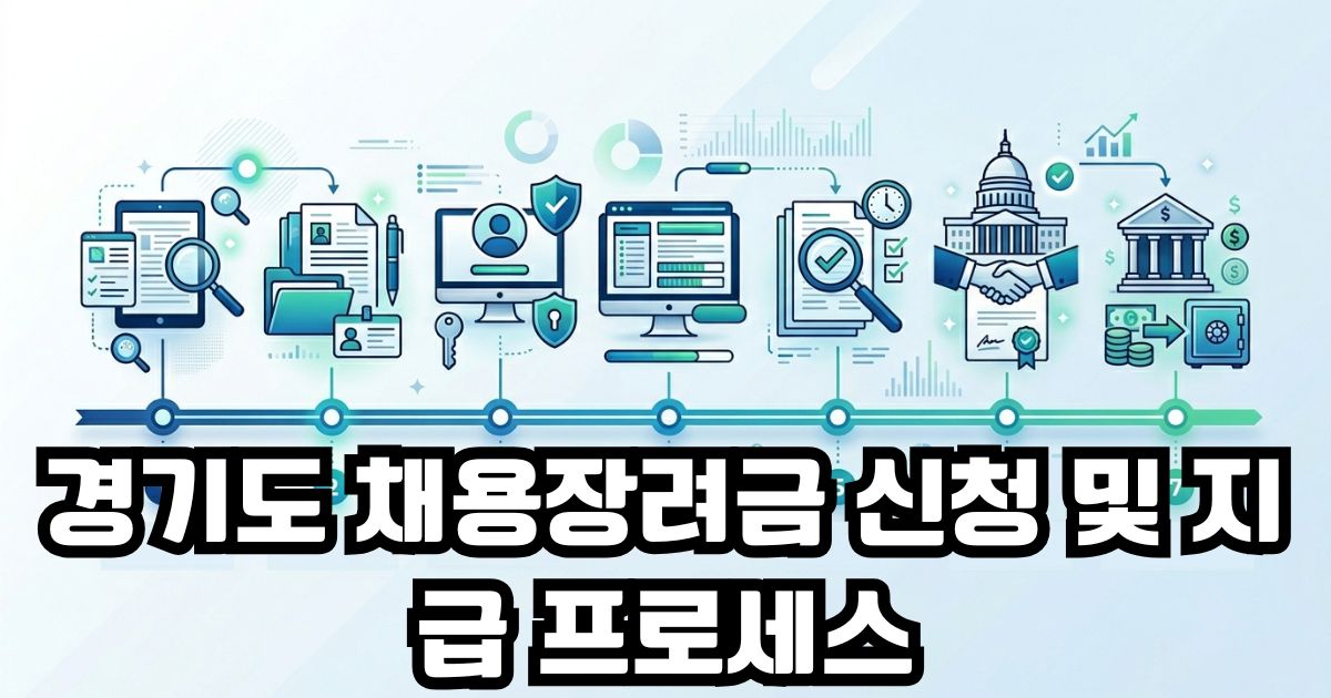 경기도 채용장려금 신청 및 지급 프로세스