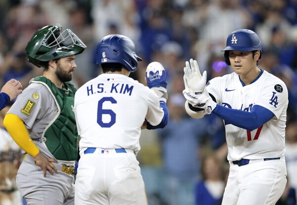 오타니 김혜성 콤비 활약