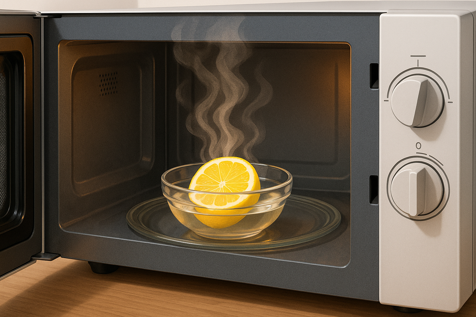 🍋전자레인지 찌든 때, 레몬 하나로 말끔하게!