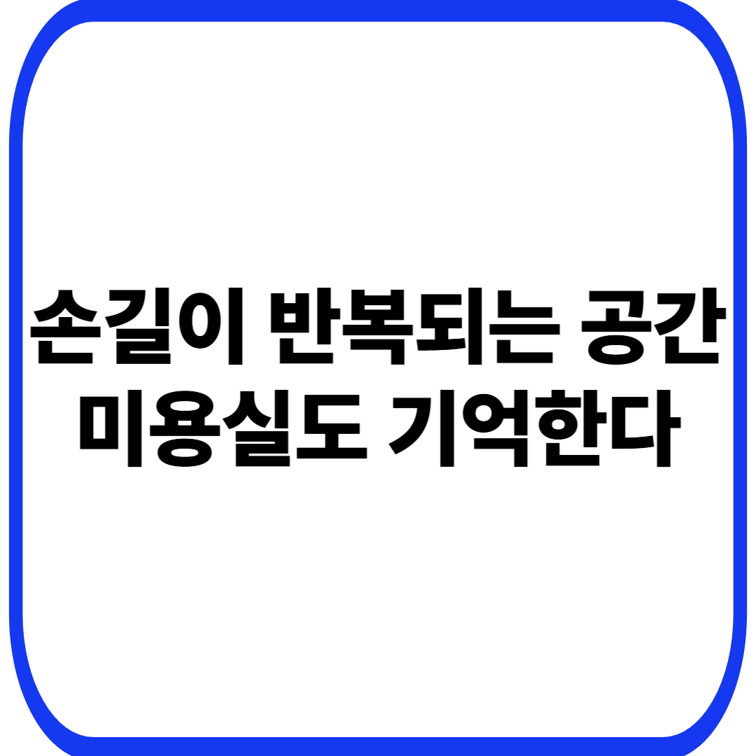 미용실 의자·빗 미생물과 반복 접촉·개인 관리 공간에서 형성되는 순환 생태계