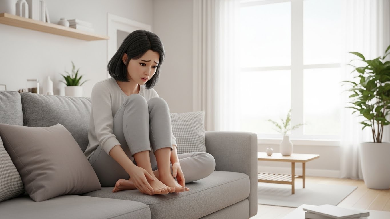 미스선, 발톱건강상태, 흑색조갑증