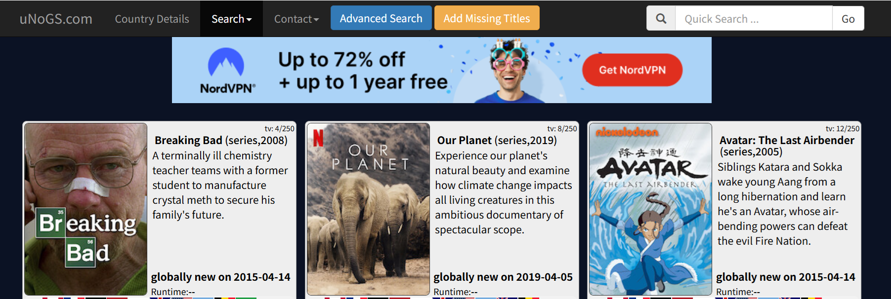 넷플릭스 검색 unogs.com