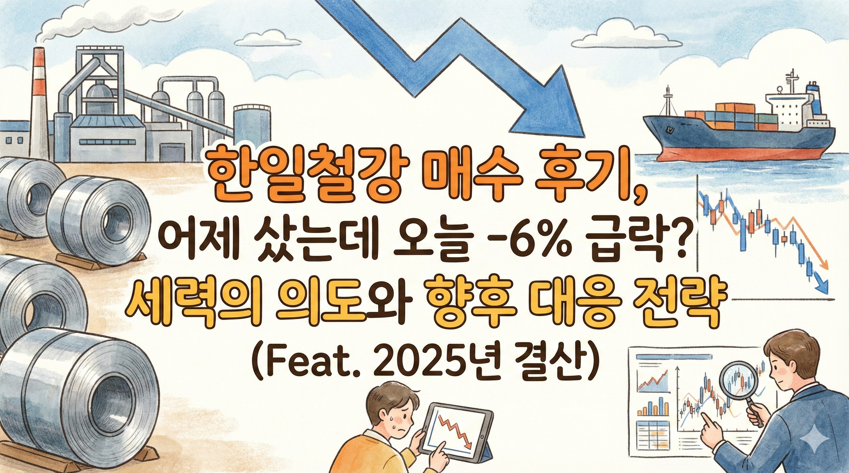 한일철강 매수 후기, 어제 샀는데 오늘 -6% 급락? 세력의 의도와 향후 대응 전략 (Feat. 2025년 결산)