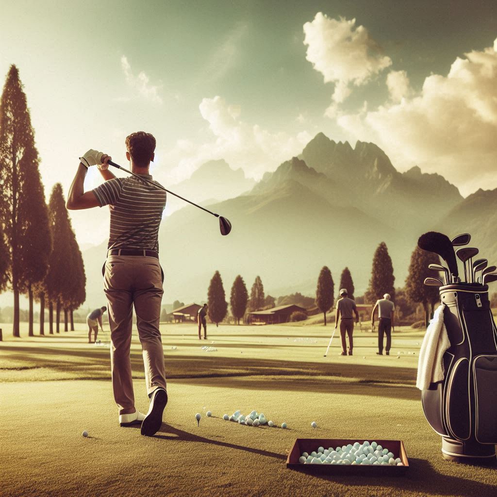 실외골프연습장 배경