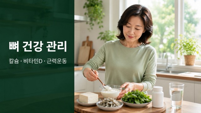 칼슘 비타민D와 골밀도 관리