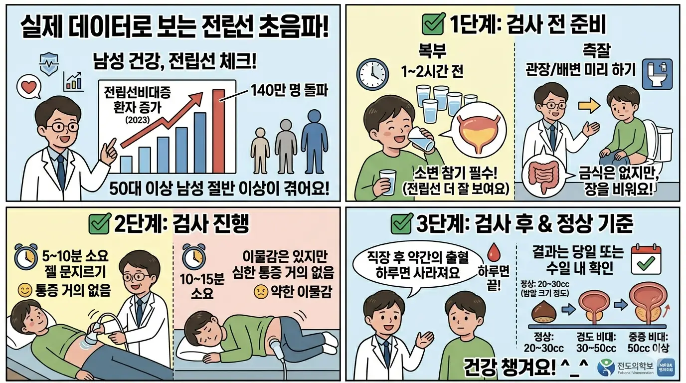 전립선 초음파 검사 방법