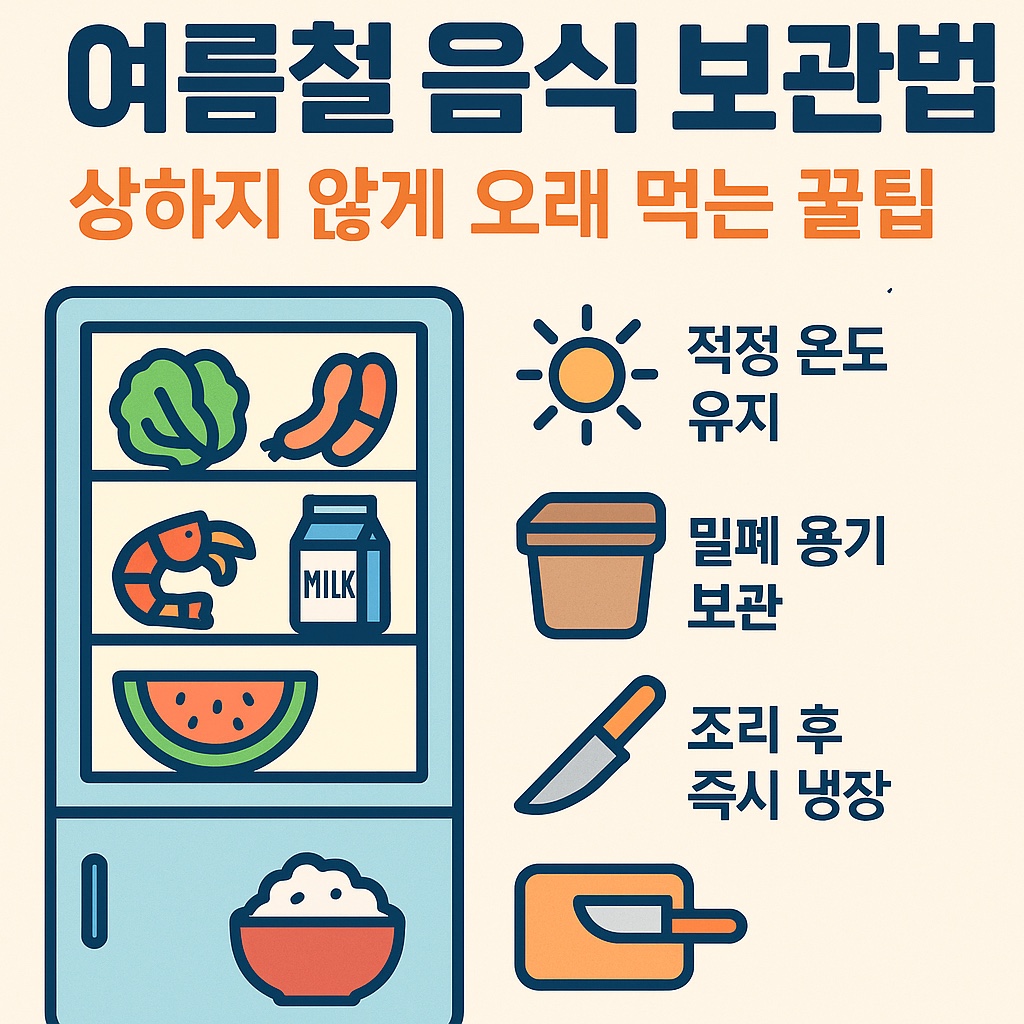 여름철 음식 보관법