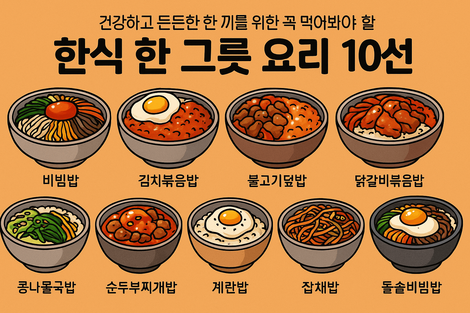 한신 요리 10선