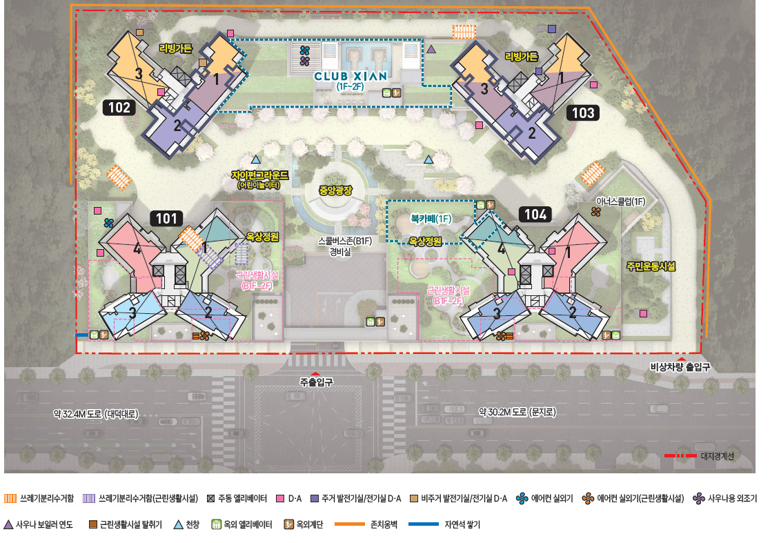 도룡자이라피크 분양분포도
