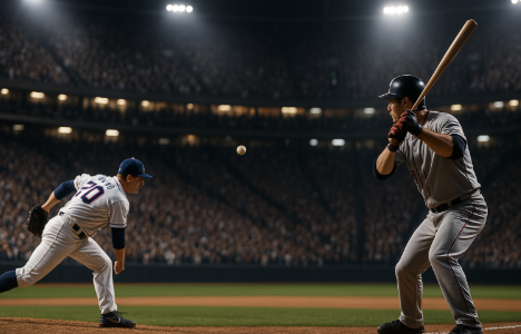 투수와 타자가 승부를 펼치는 순간