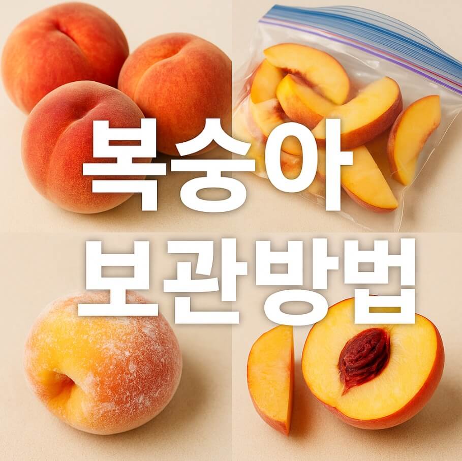 복숭아 보관방법