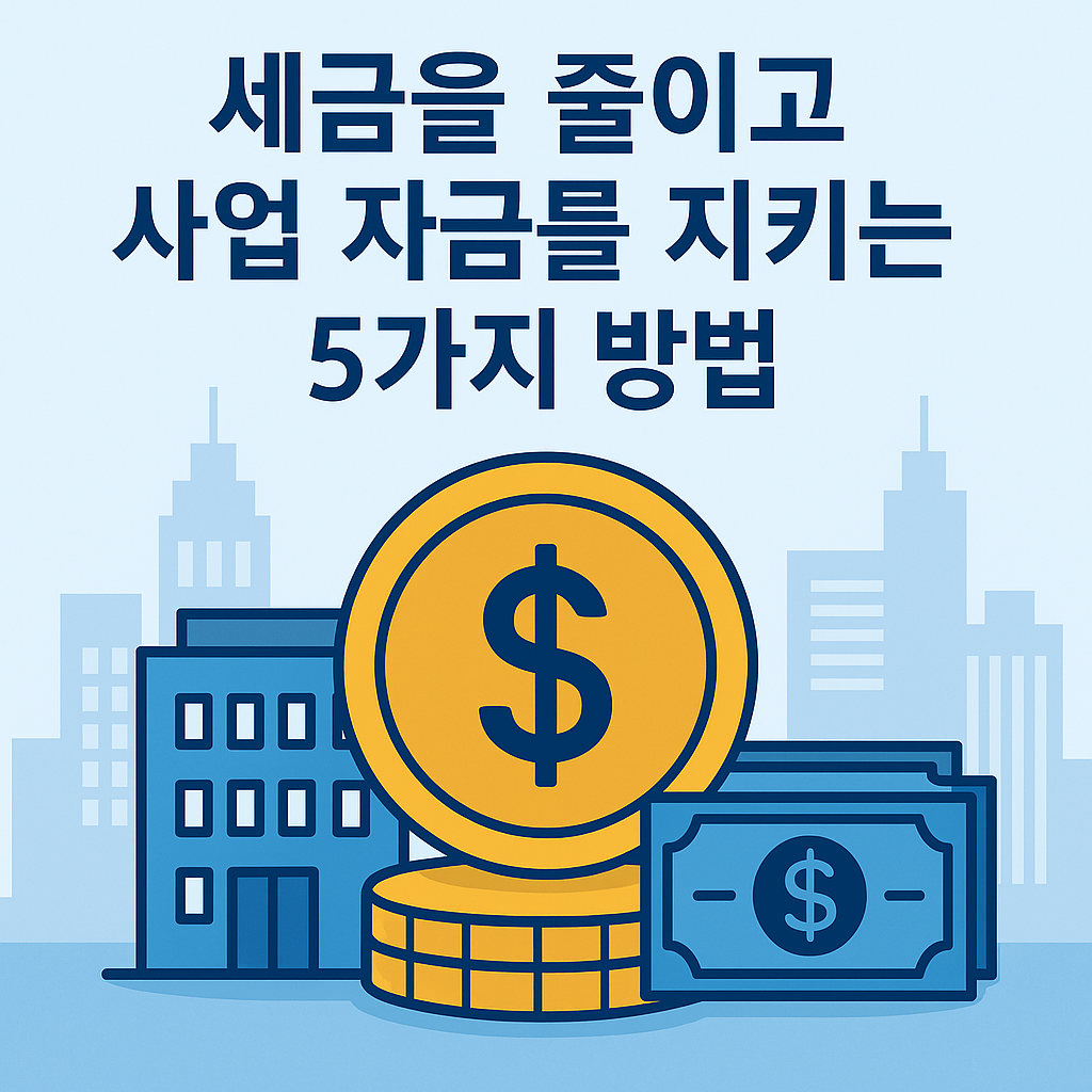 정책자금. 세금절세
