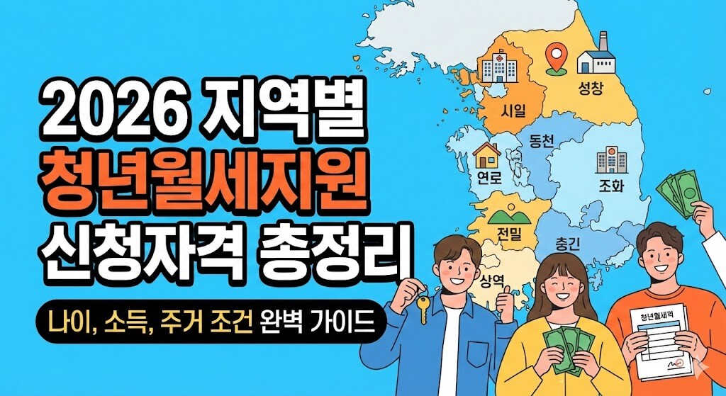 2026 지역별 청년월세지원 신청자격 총정리