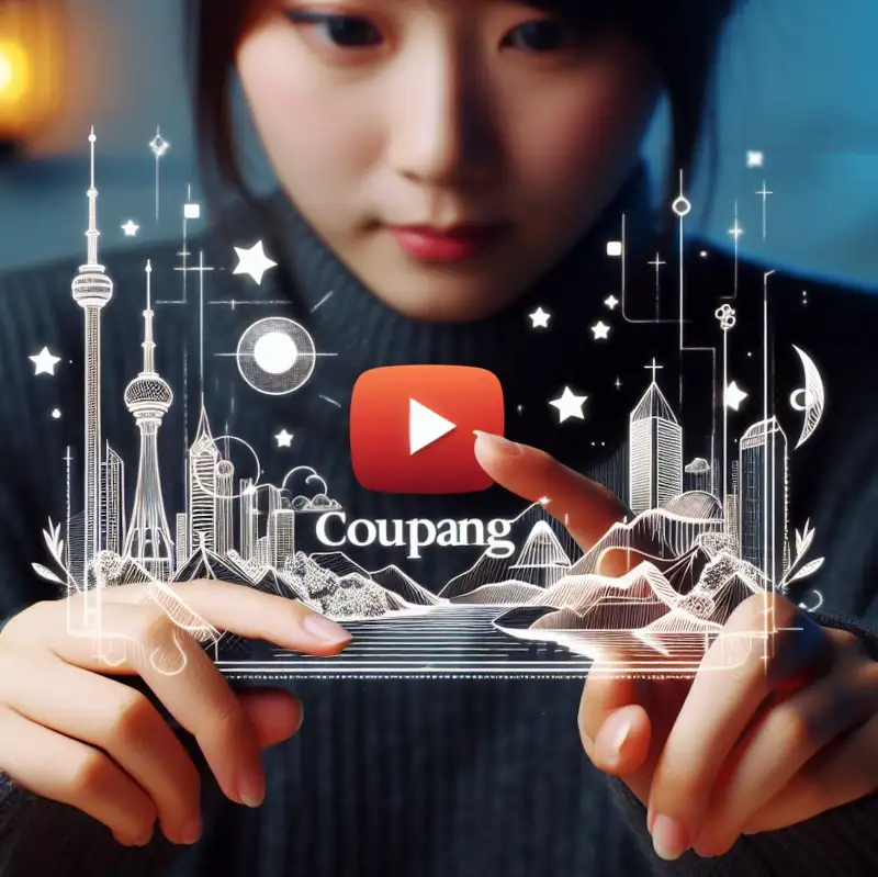 쿠팡플레이로-드라마를-시청하는-여성의-모습