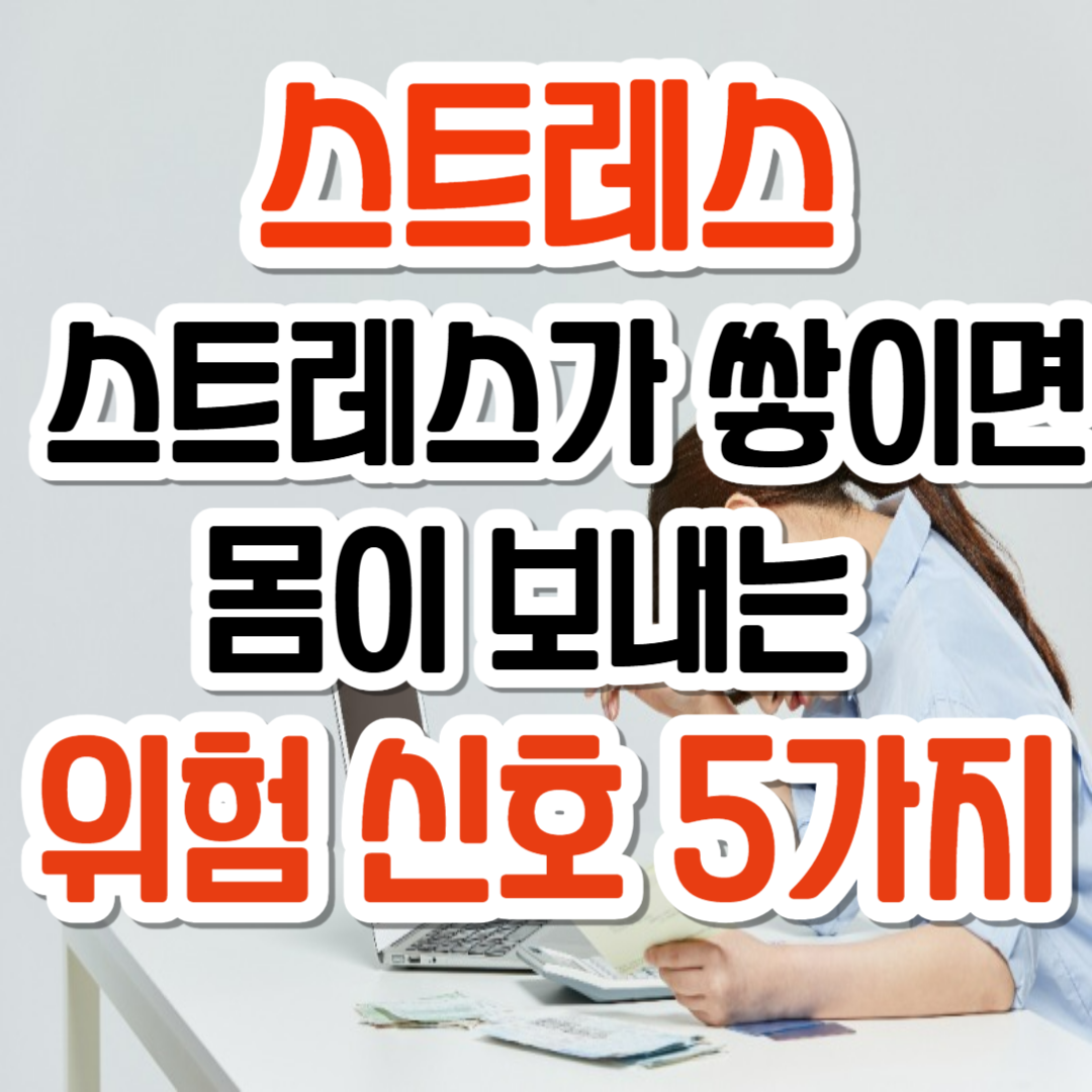 스트레스/ 스트레스가 쌓이면 몸이 보내는 위험 신호 5가지