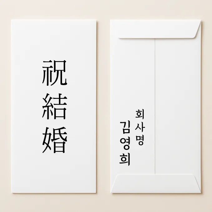 축의금 봉투 쓰는법