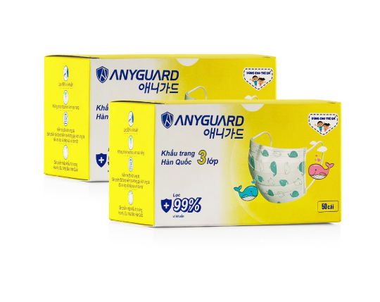 애니가드 어린이 고래 마스크 50매 소형 초소형 유아용 아동용 애니가드고래마스크 추천