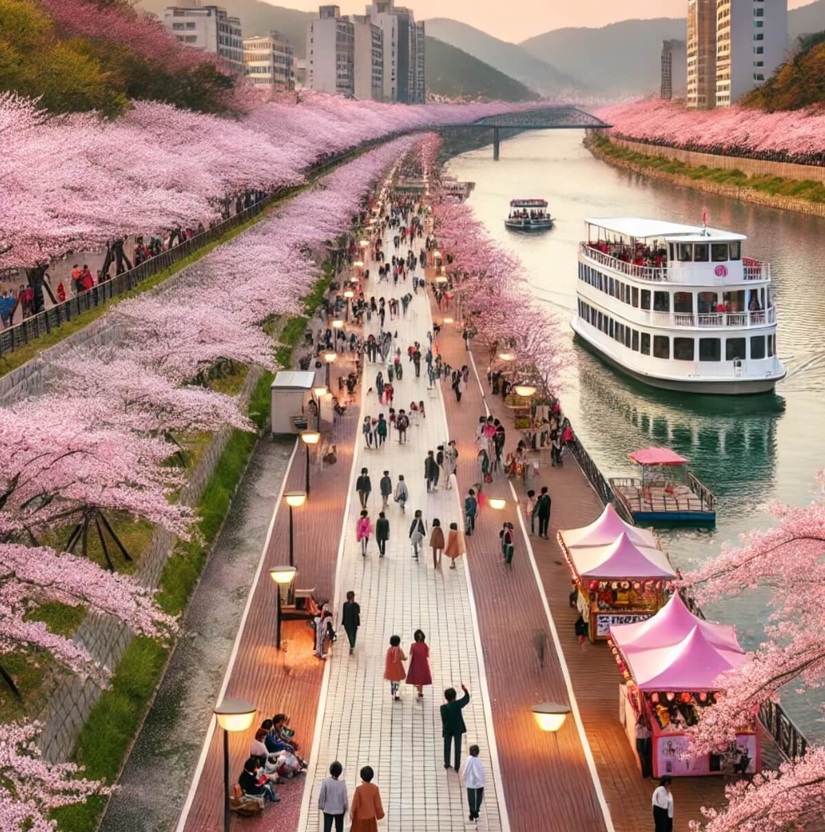 여주 흥천 남한강 벚꽃축제