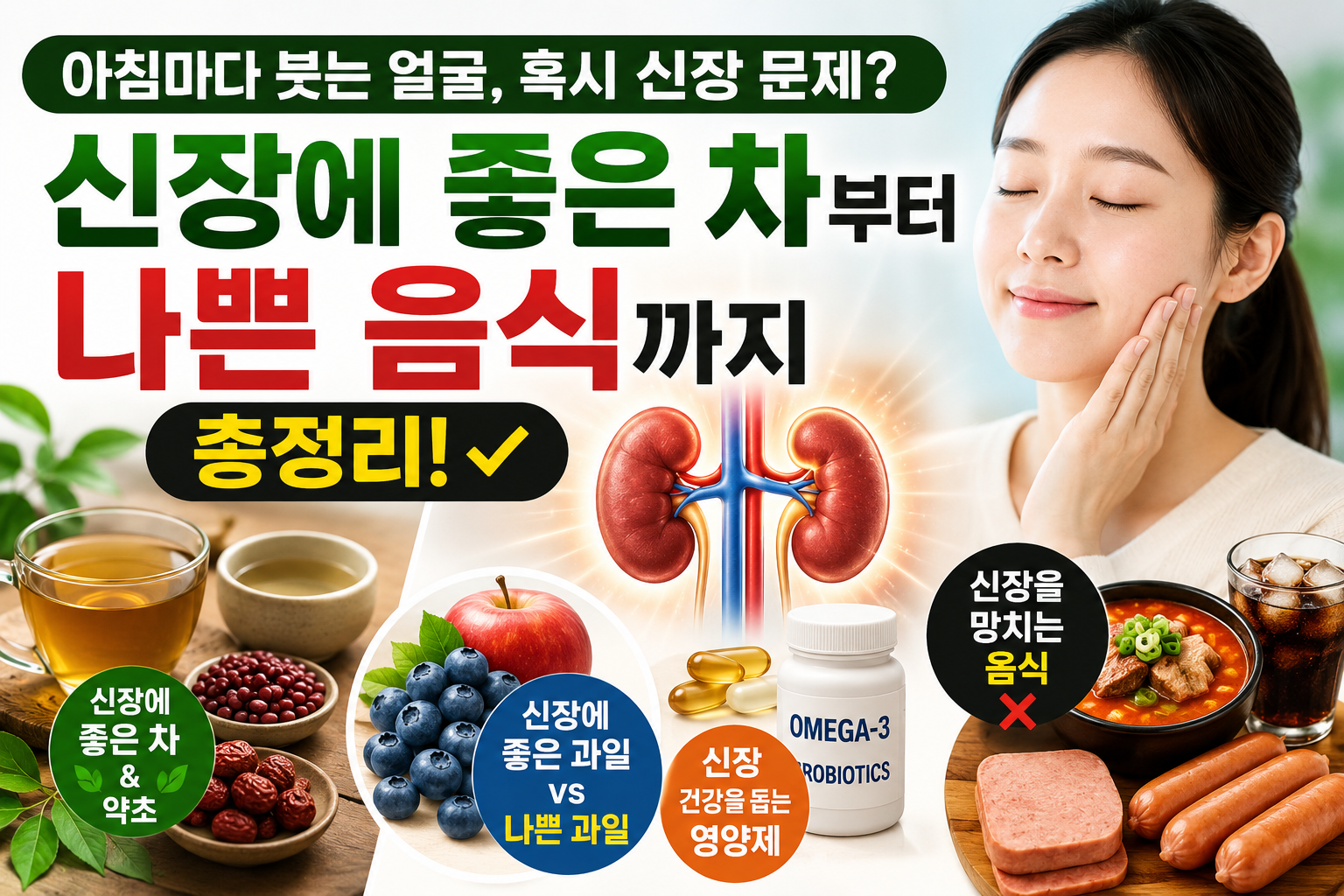 신장에 좋은 차부터 나쁜음식 까지