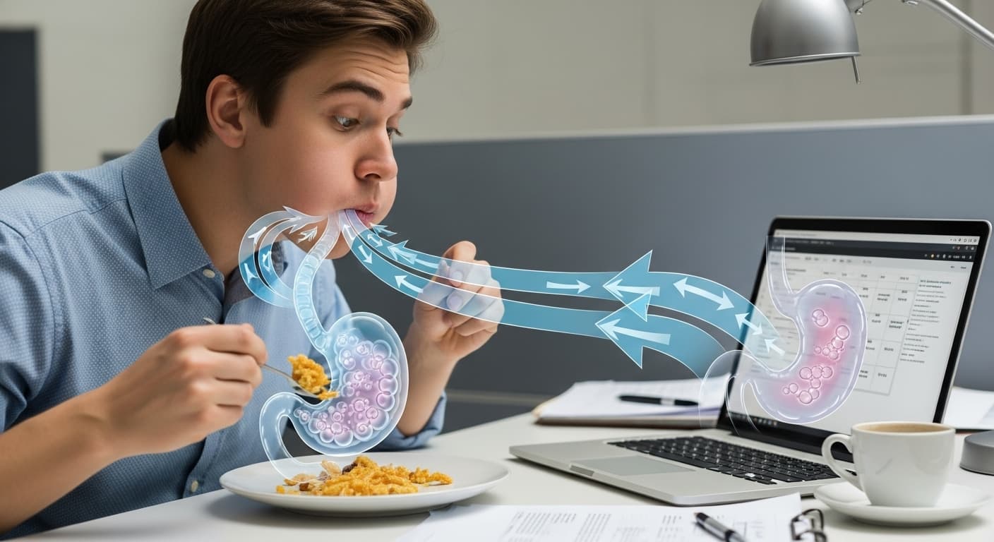 공기 삼킴이 늘어나면 방귀도 많아집니다