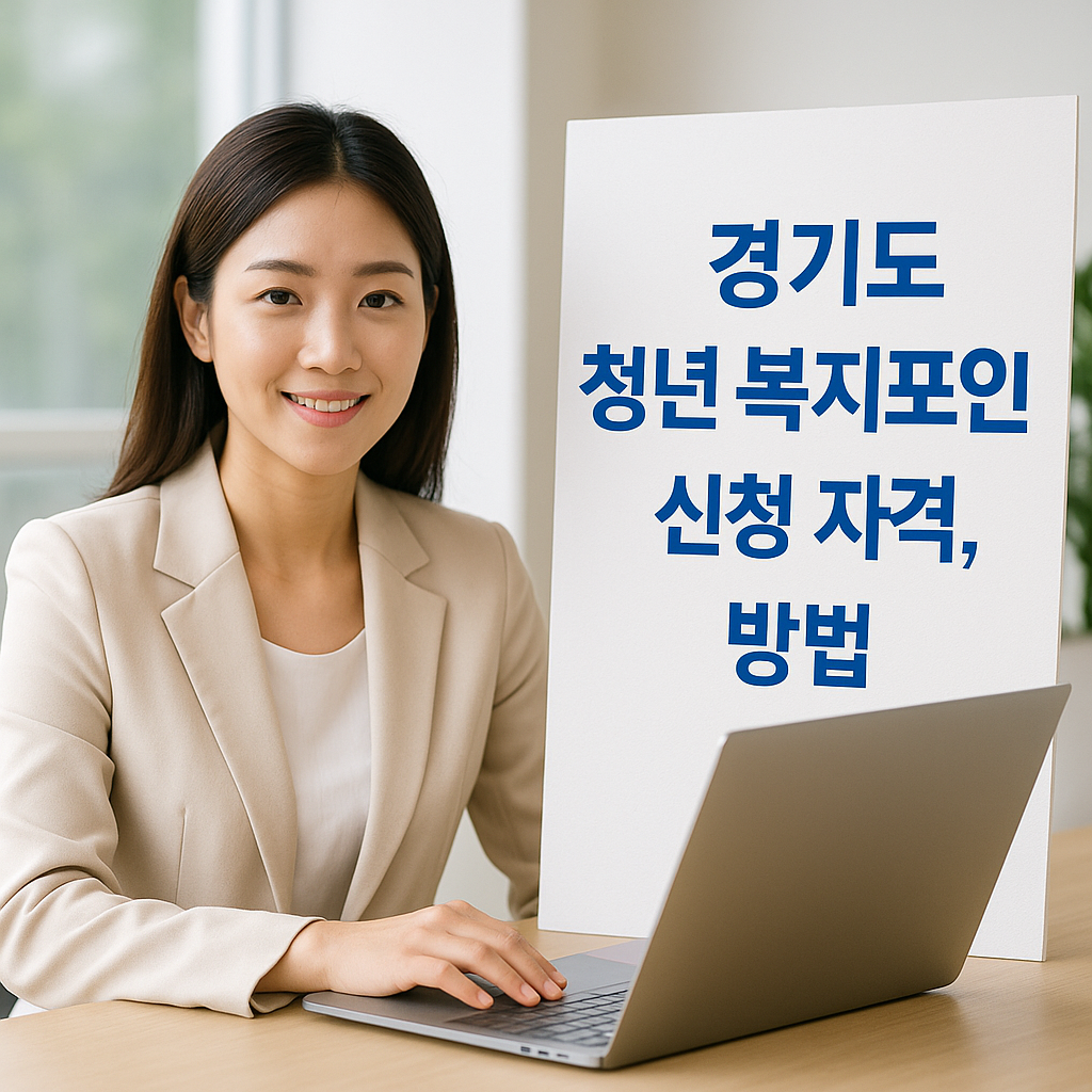 경기도 청년 복지포인트 신청 자격, 방법