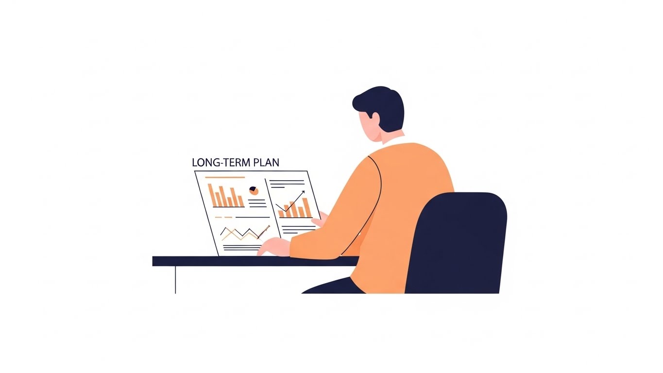 블로그 콘텐츠를 작성하는 장면&amp;#44; 지속적인 콘텐츠 생산이 중요합니다.