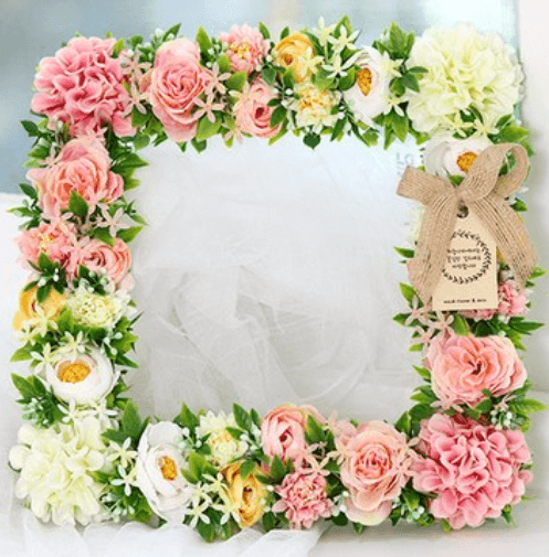 납골당 꾸미기 꽃 리스