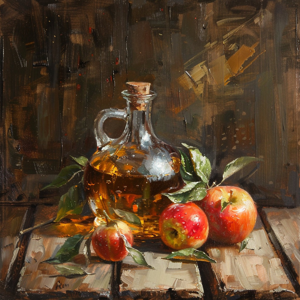 사과식초와 사과