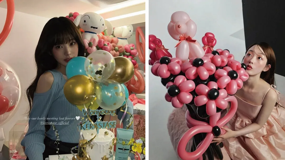 풍선-꽃다발-연예인-장원영