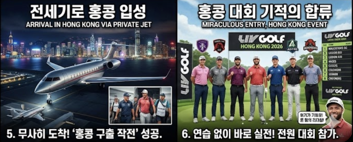 두바이에 갇힌 LIV선수들 탈출 한 눈에 살펴보기