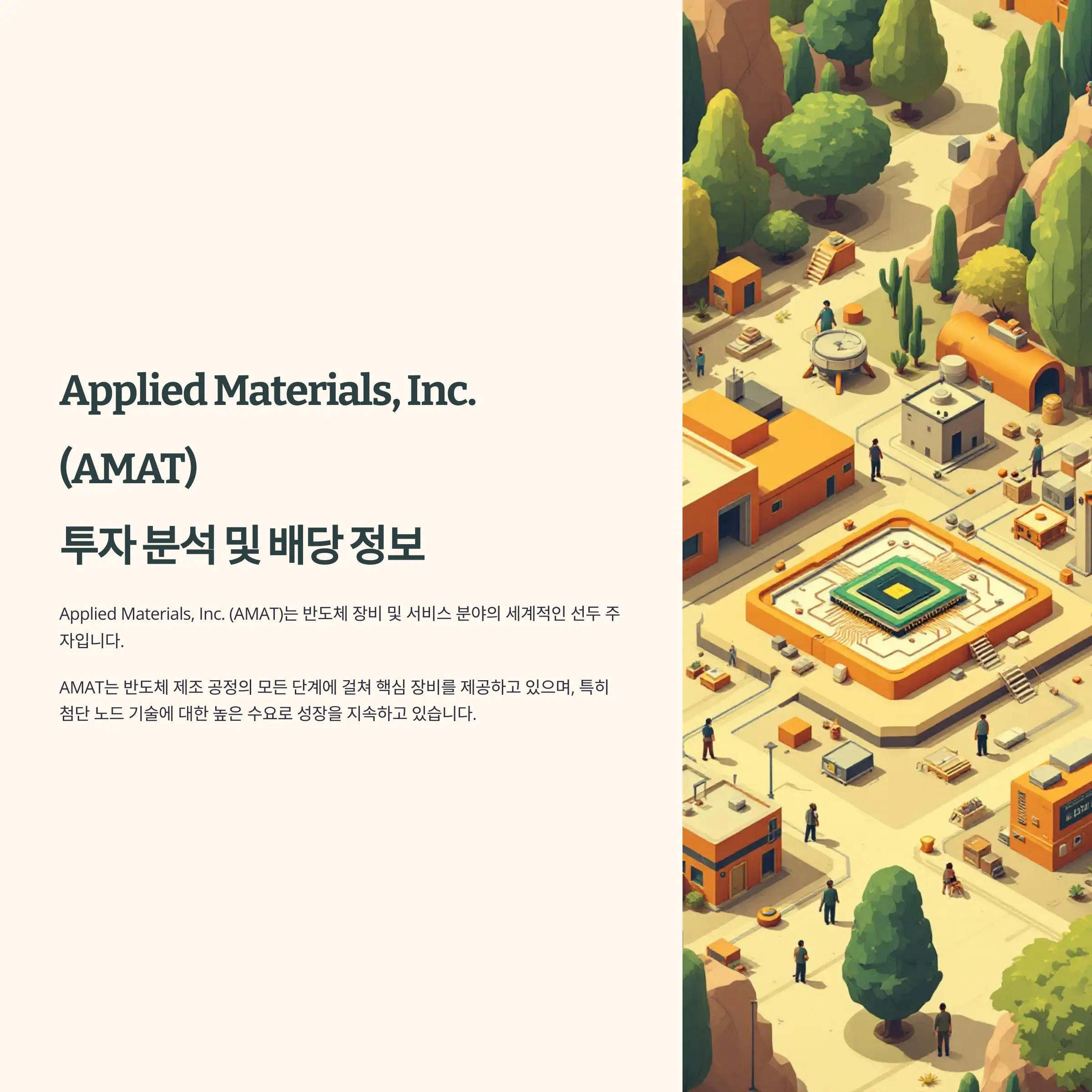 Applied Materials, Inc. (AMAT) 투자 분석 및 배당 정보