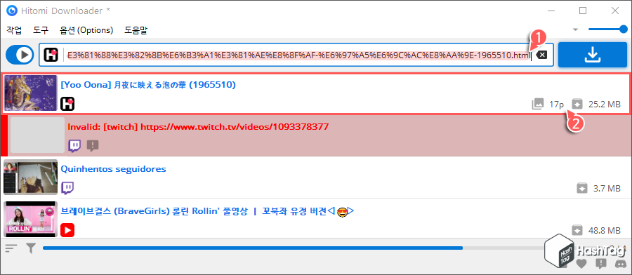 히토미 이미지 다운로드