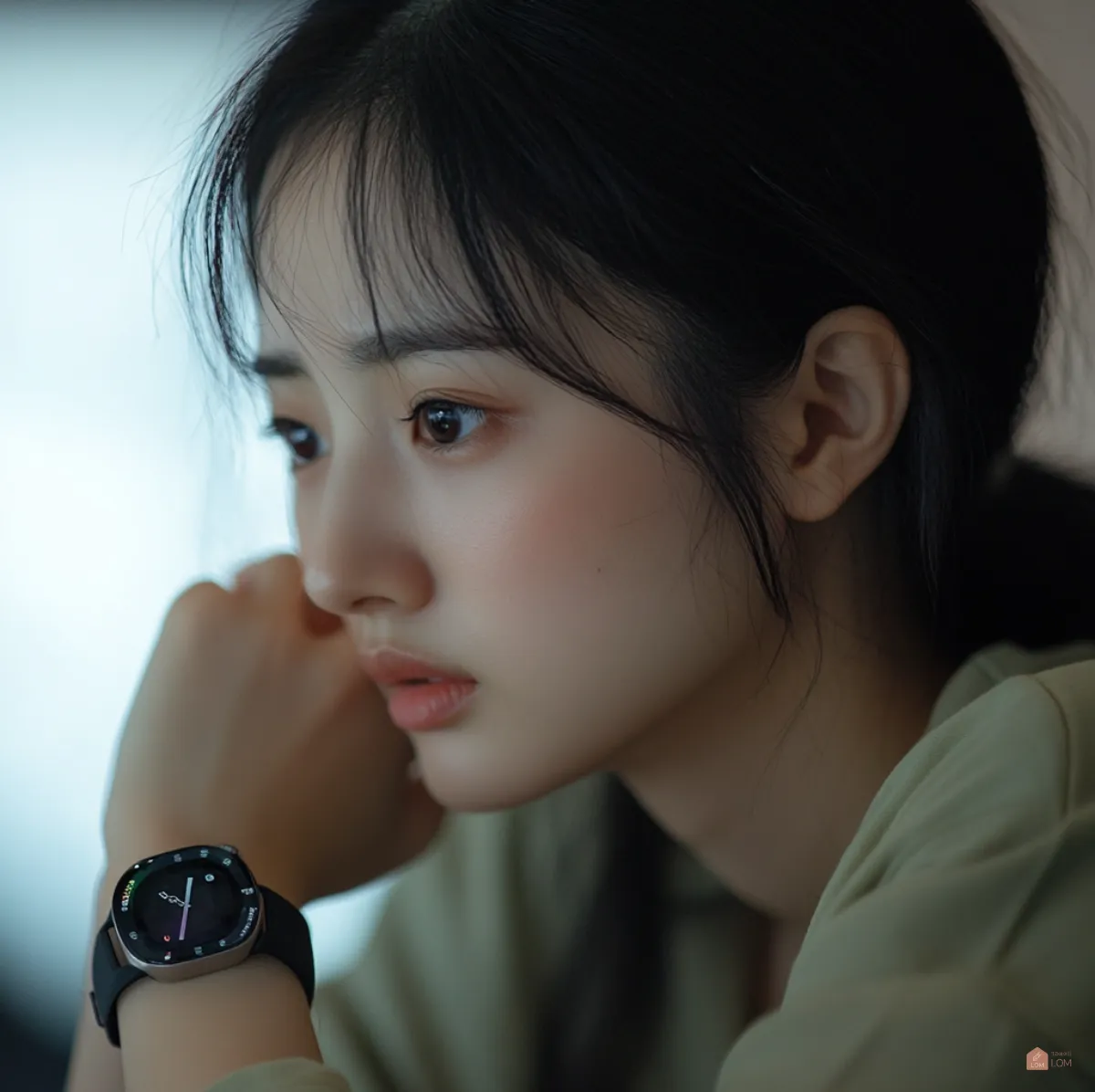 망가진-애플워치바라보는-한국여자02