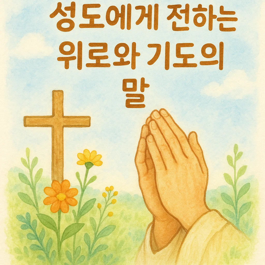 성도에게 전하는 위로와 기도의 말