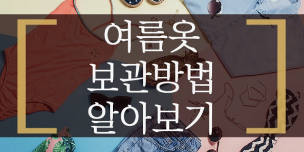 여름 옷 보관 방법 - 내년에도 새 옷처럼!