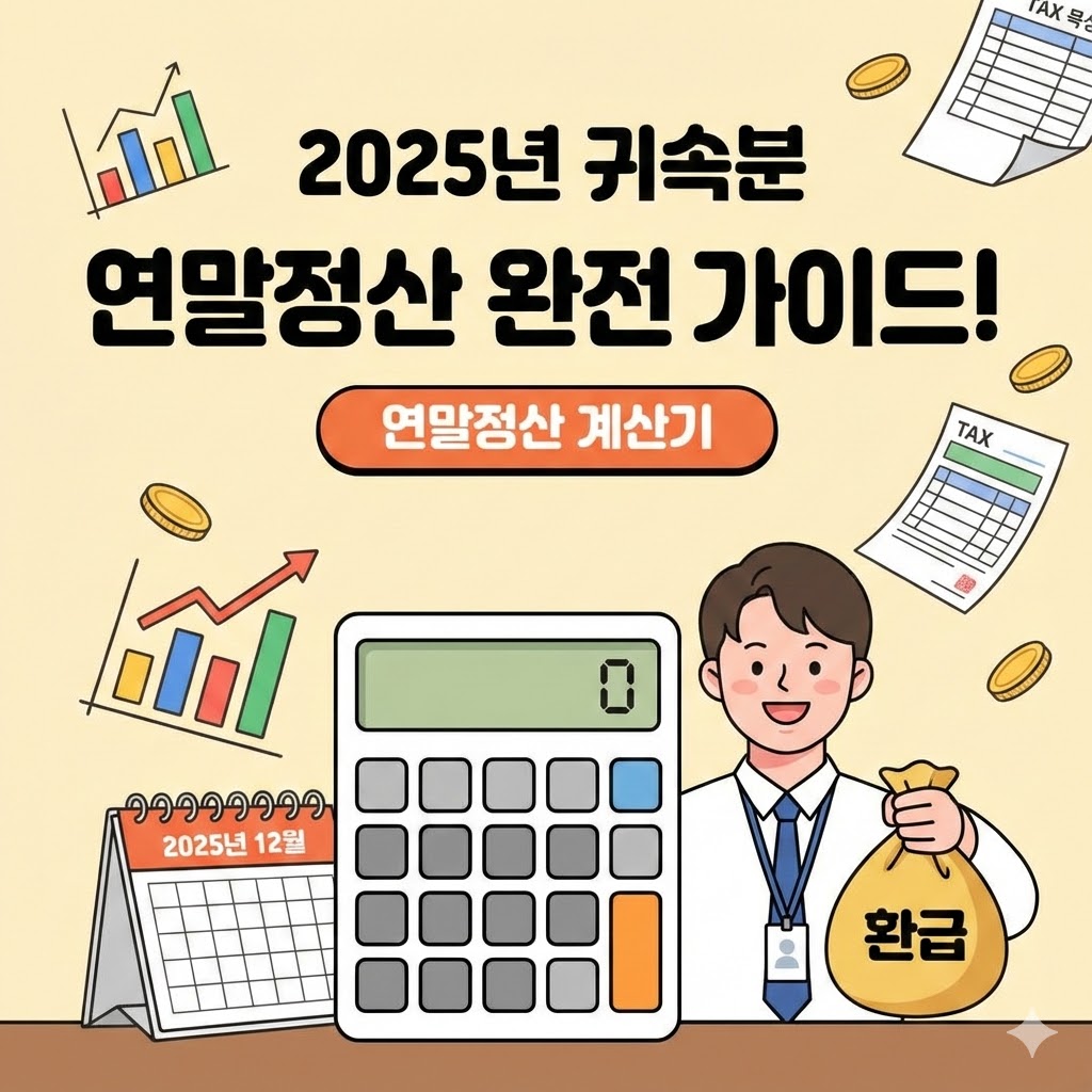 2025년 귀속분 연말정산 완전 가이드! 연말정산 계산기